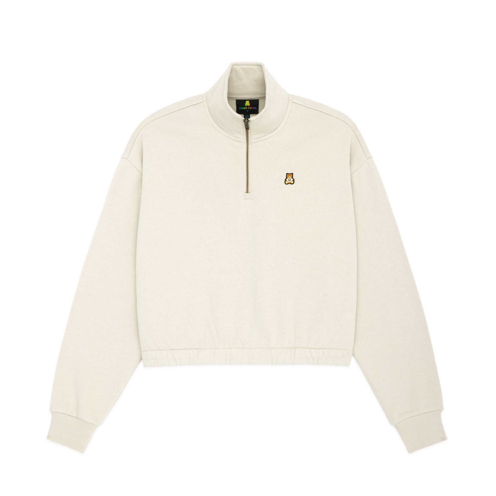 Nutmeg Teddy Fresh Classic Funnel Neck Zip Sweatshirt | DWLZJK135