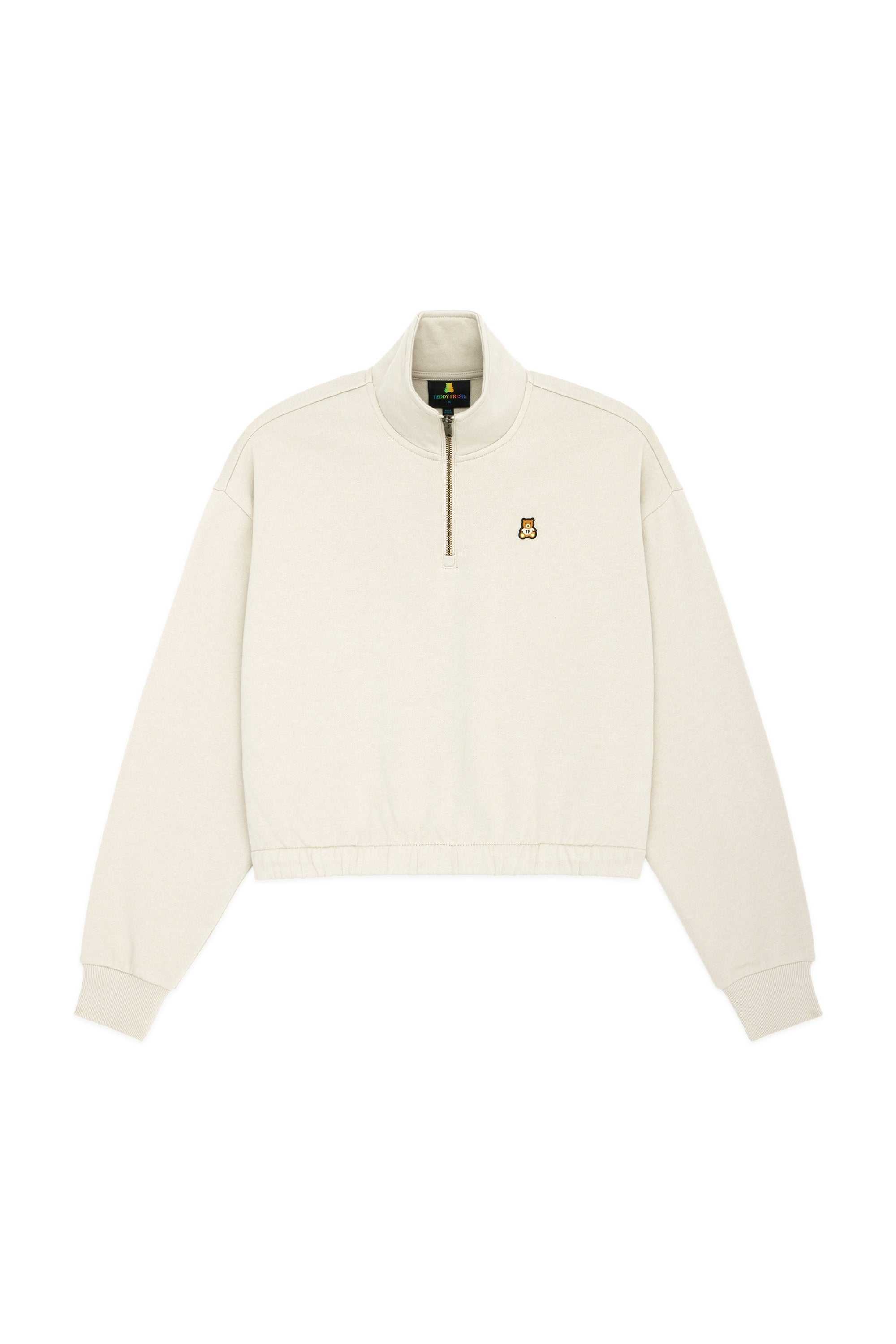 Nutmeg Teddy Fresh Classic Funnel Neck Zip Sweatshirt | DWLZJK135