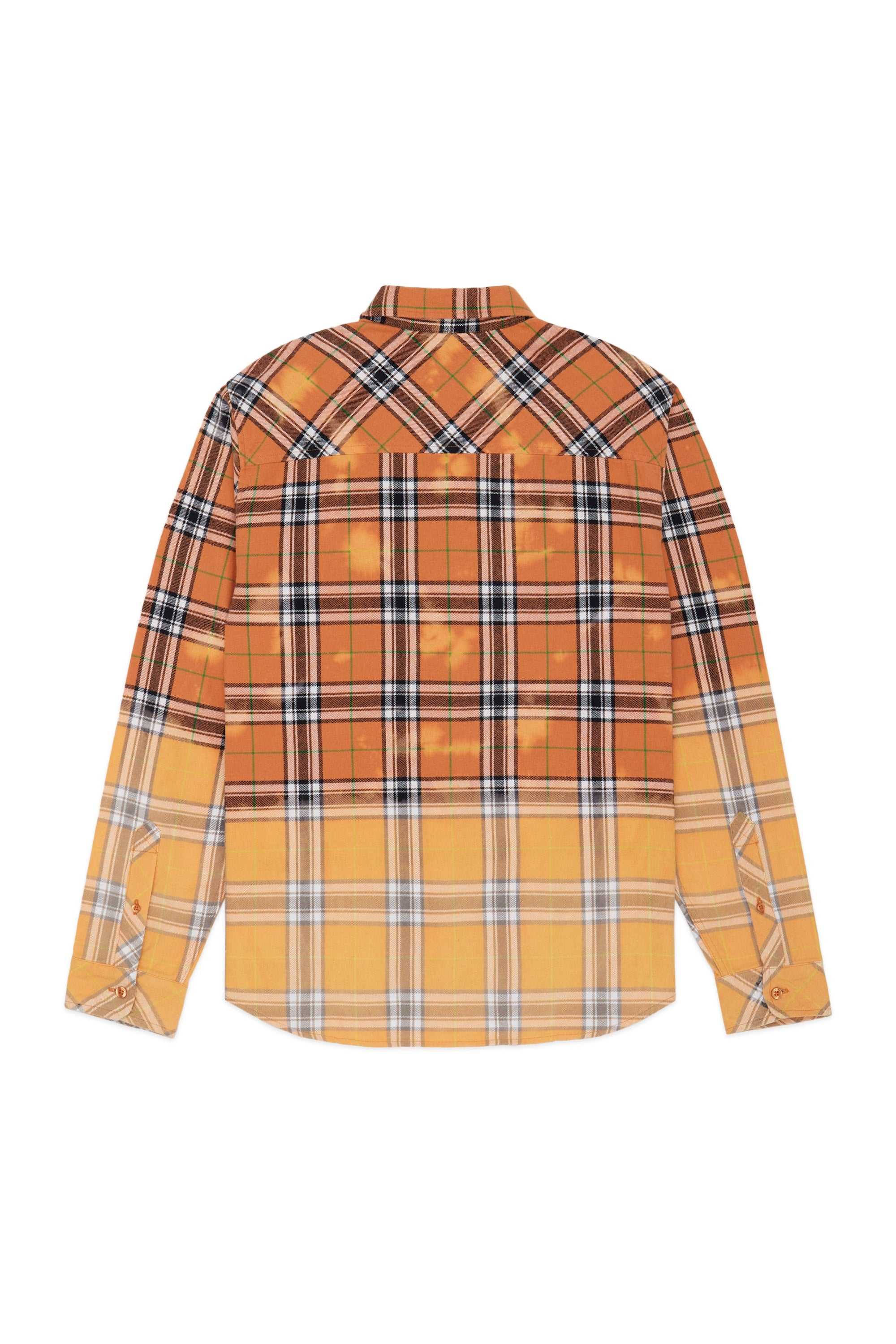 Orange Teddy Fresh Bleached Flannel Shirt | LIZUME237