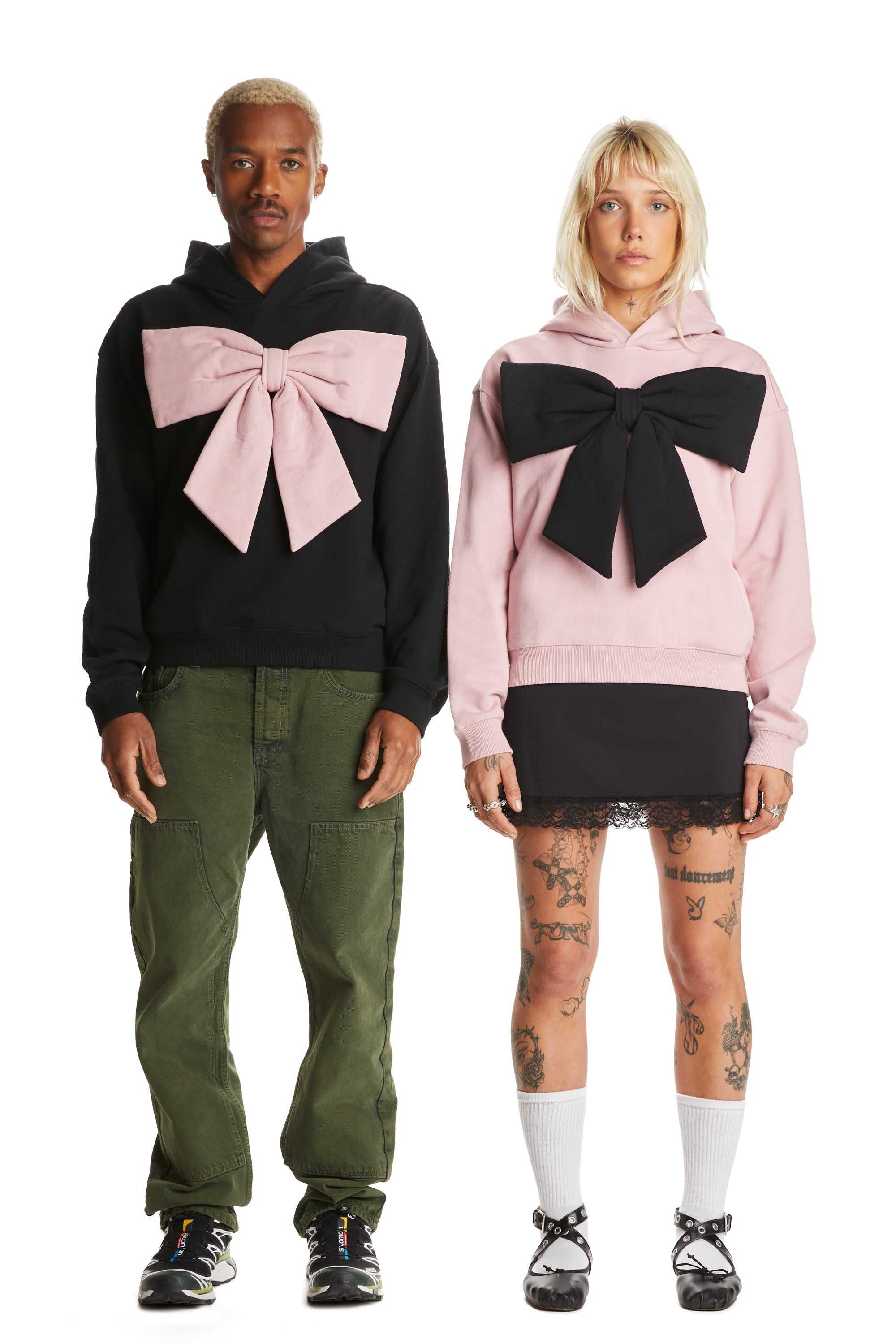 Pink Teddy Fresh Big Bow Hoodie | EJGOWP870