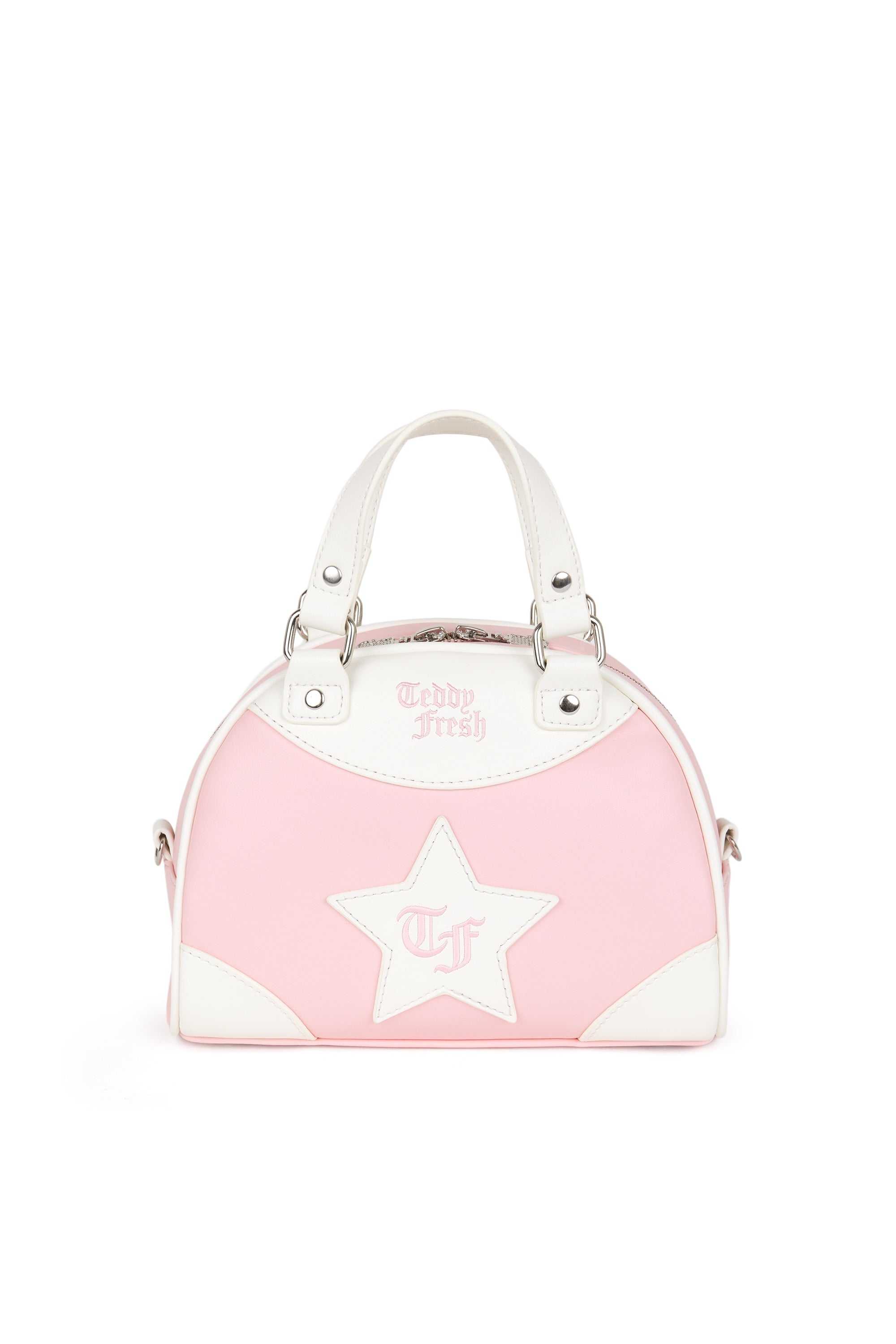 Pink Teddy Fresh Mini Bowler Bag | EHUQWS105