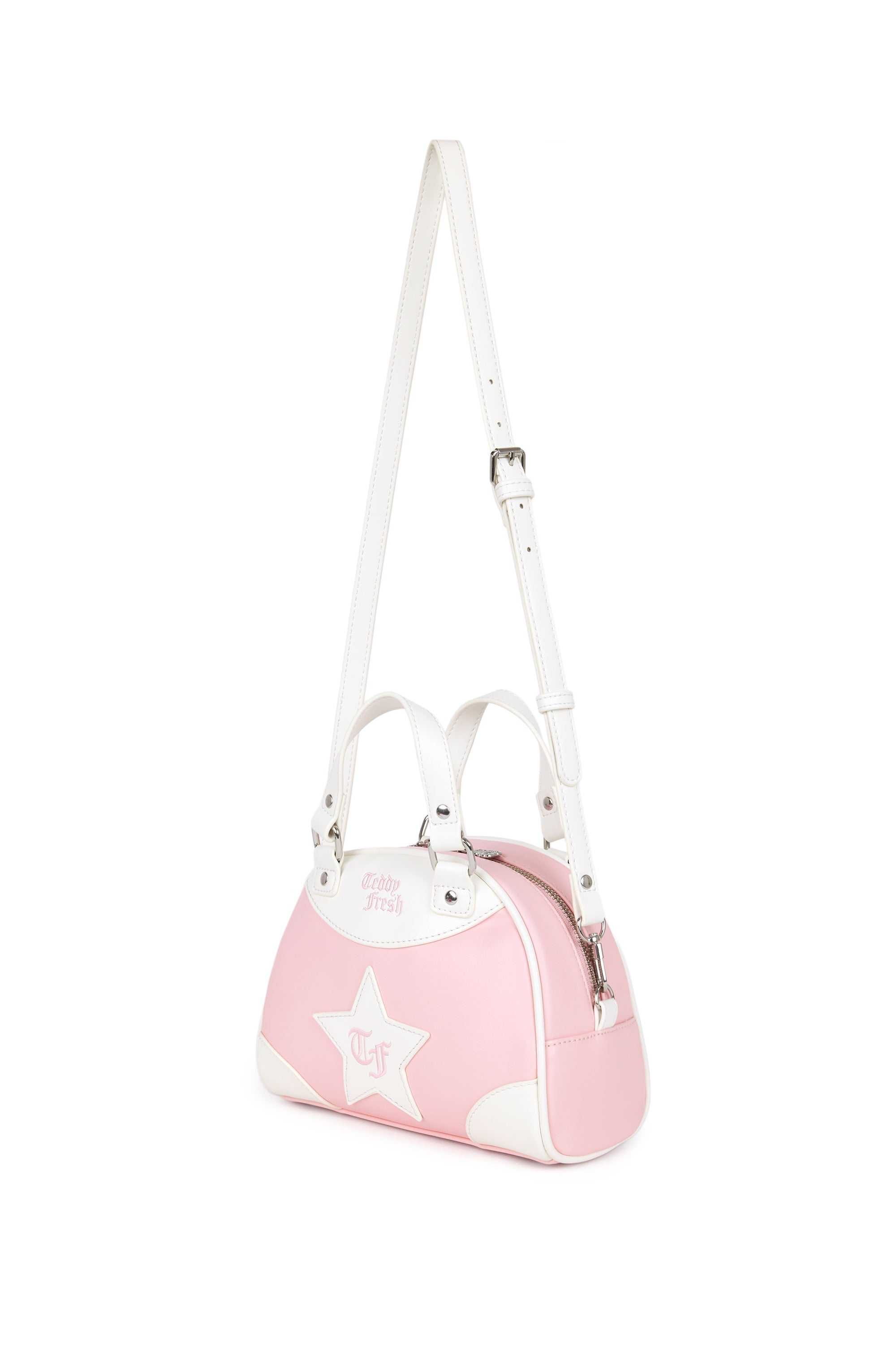 Pink Teddy Fresh Mini Bowler Bag | EHUQWS105