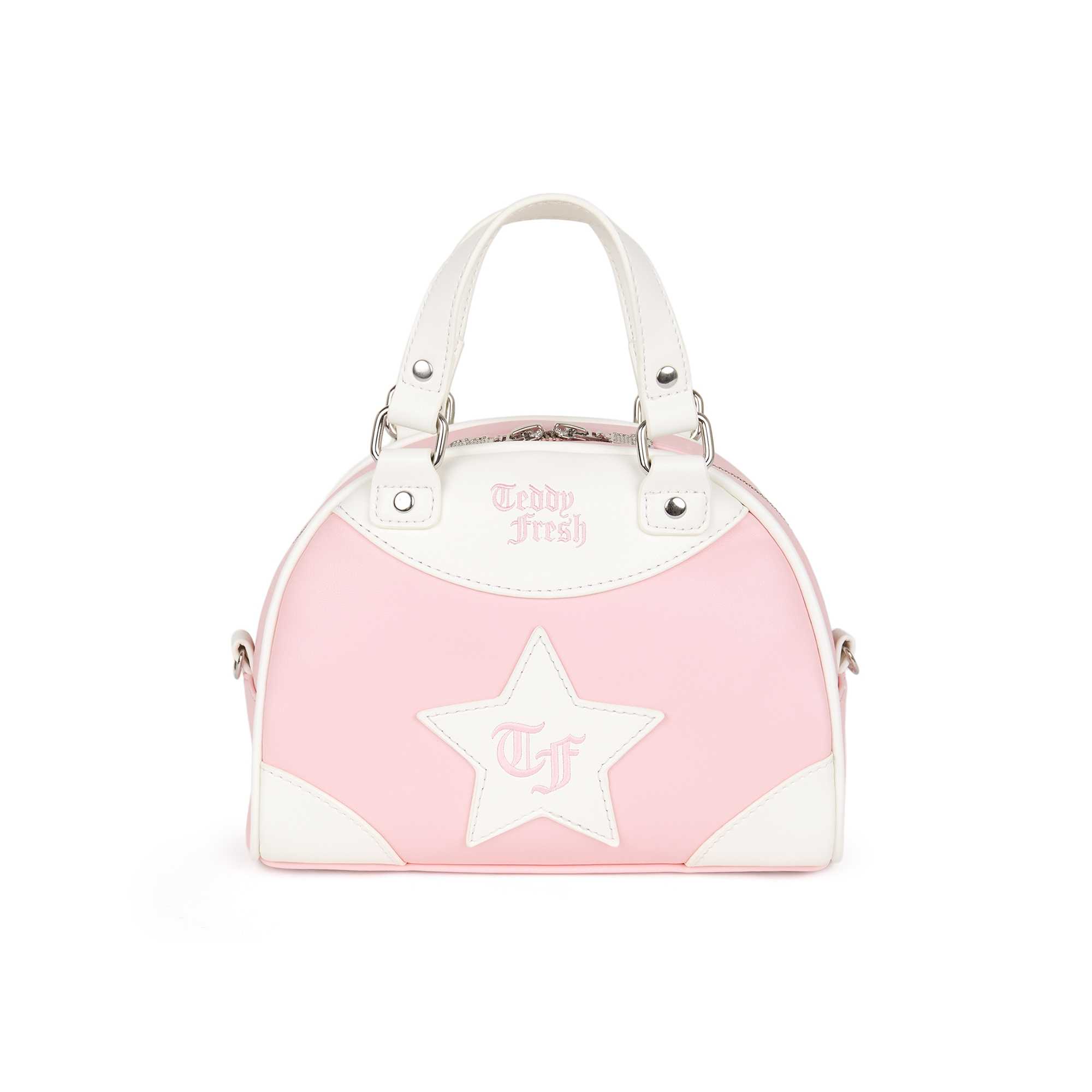 Pink Teddy Fresh Mini Bowler Bag | EHUQWS105