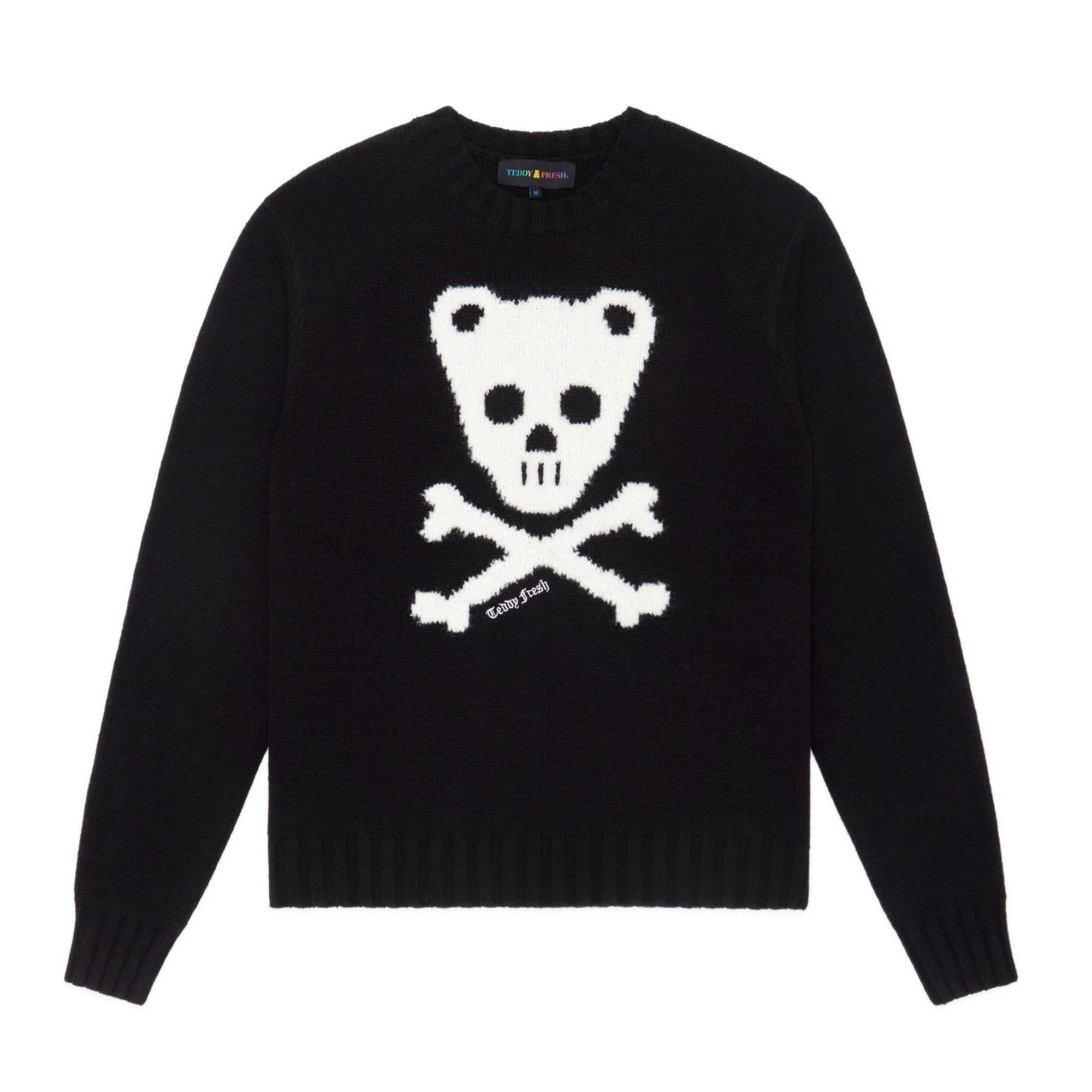 Pink Teddy Fresh Teddy Skull And Crossbones Sweater | DGOCTX457