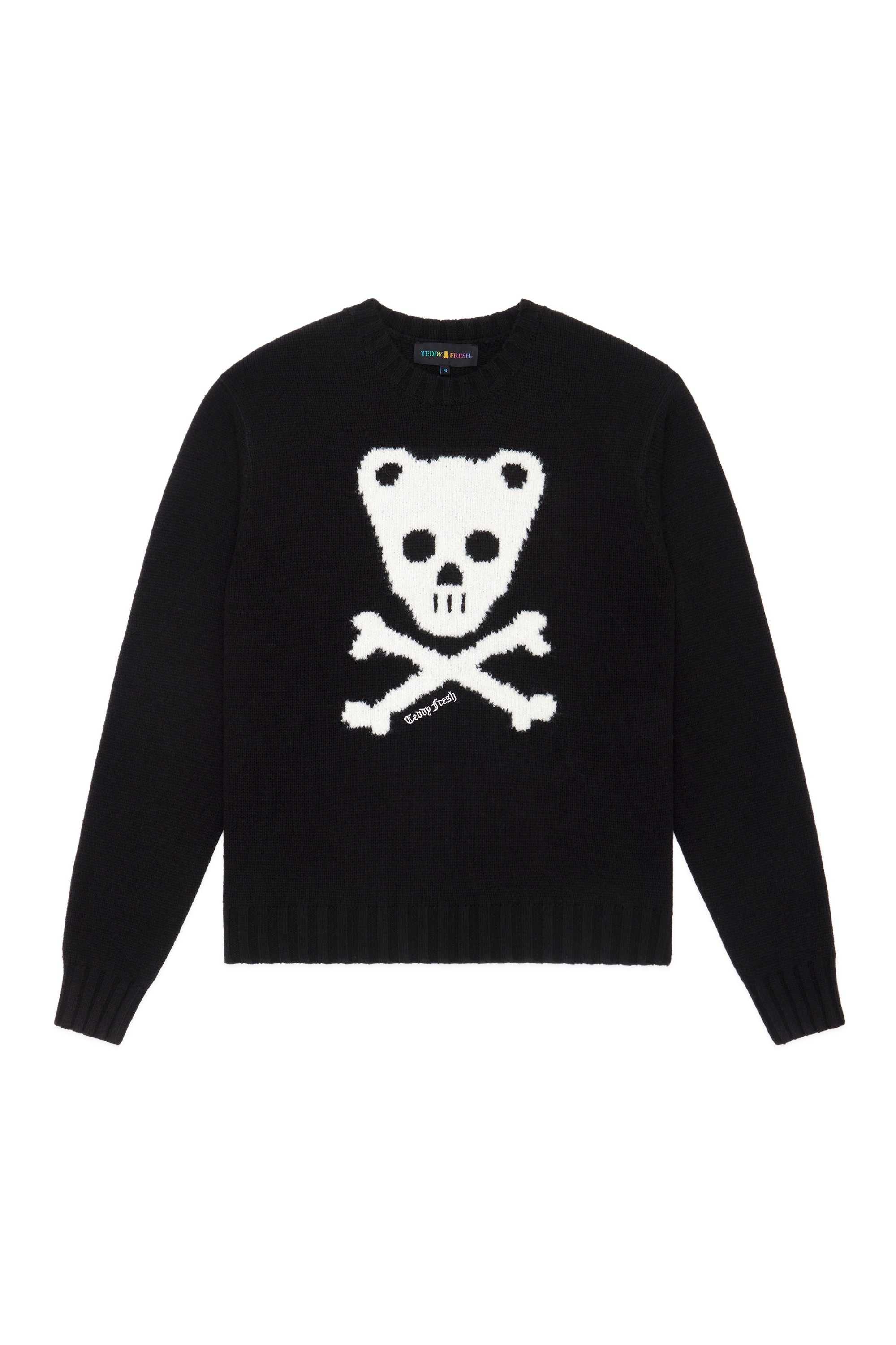 Pink Teddy Fresh Teddy Skull And Crossbones Sweater | DGOCTX457