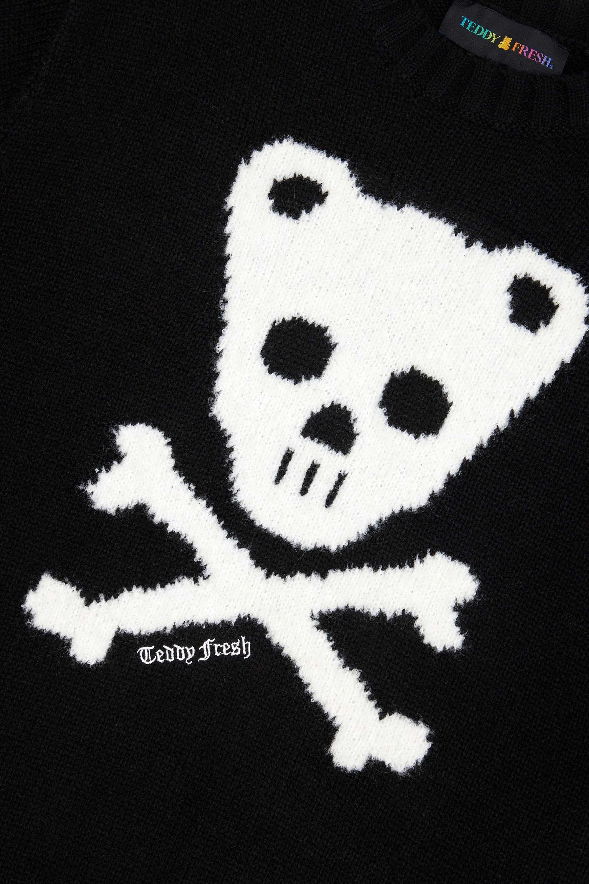 Pink Teddy Fresh Teddy Skull And Crossbones Sweater | DGOCTX457