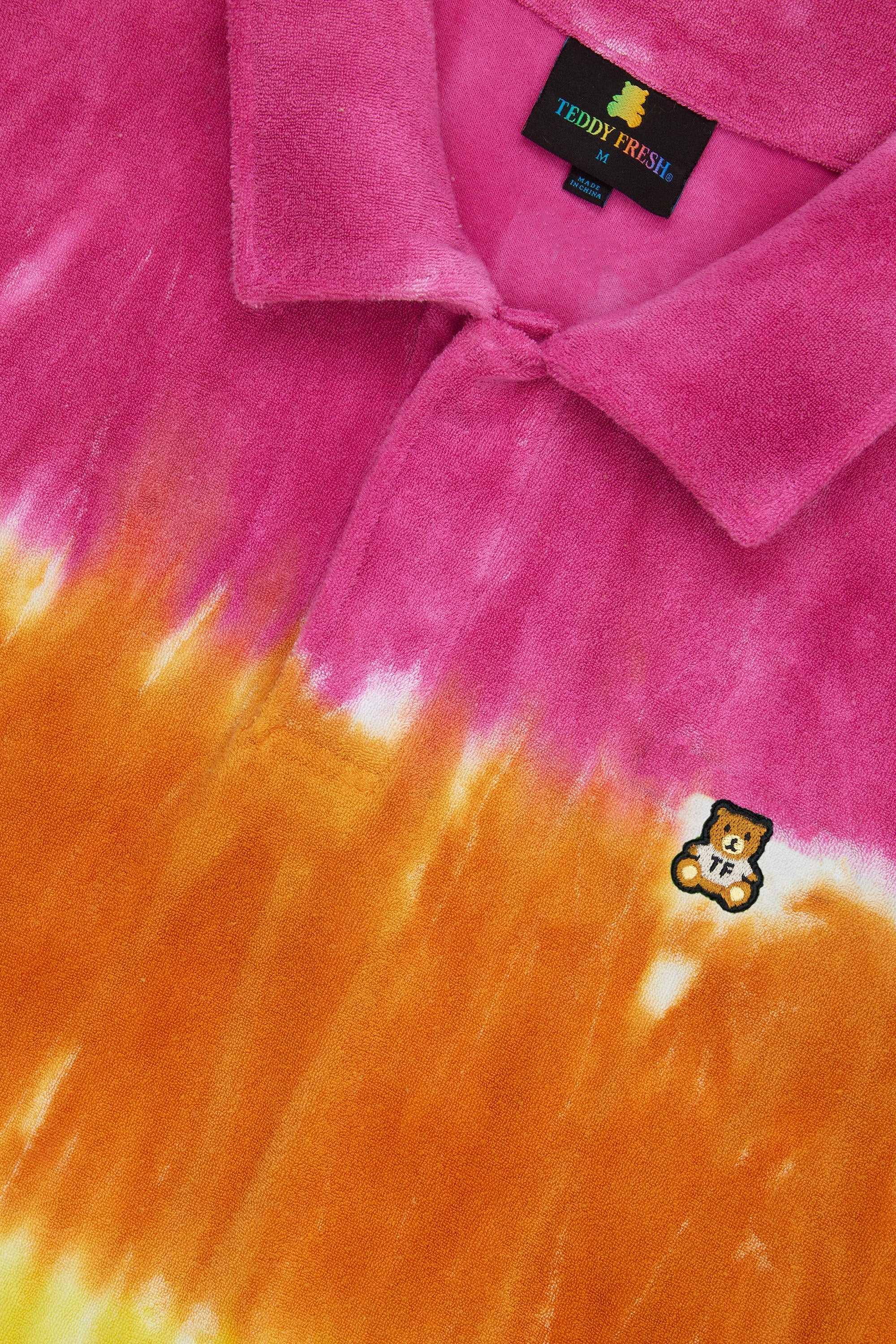 Pink Teddy Fresh Tie Dye Terry Sweatshirt | NHYGRK260