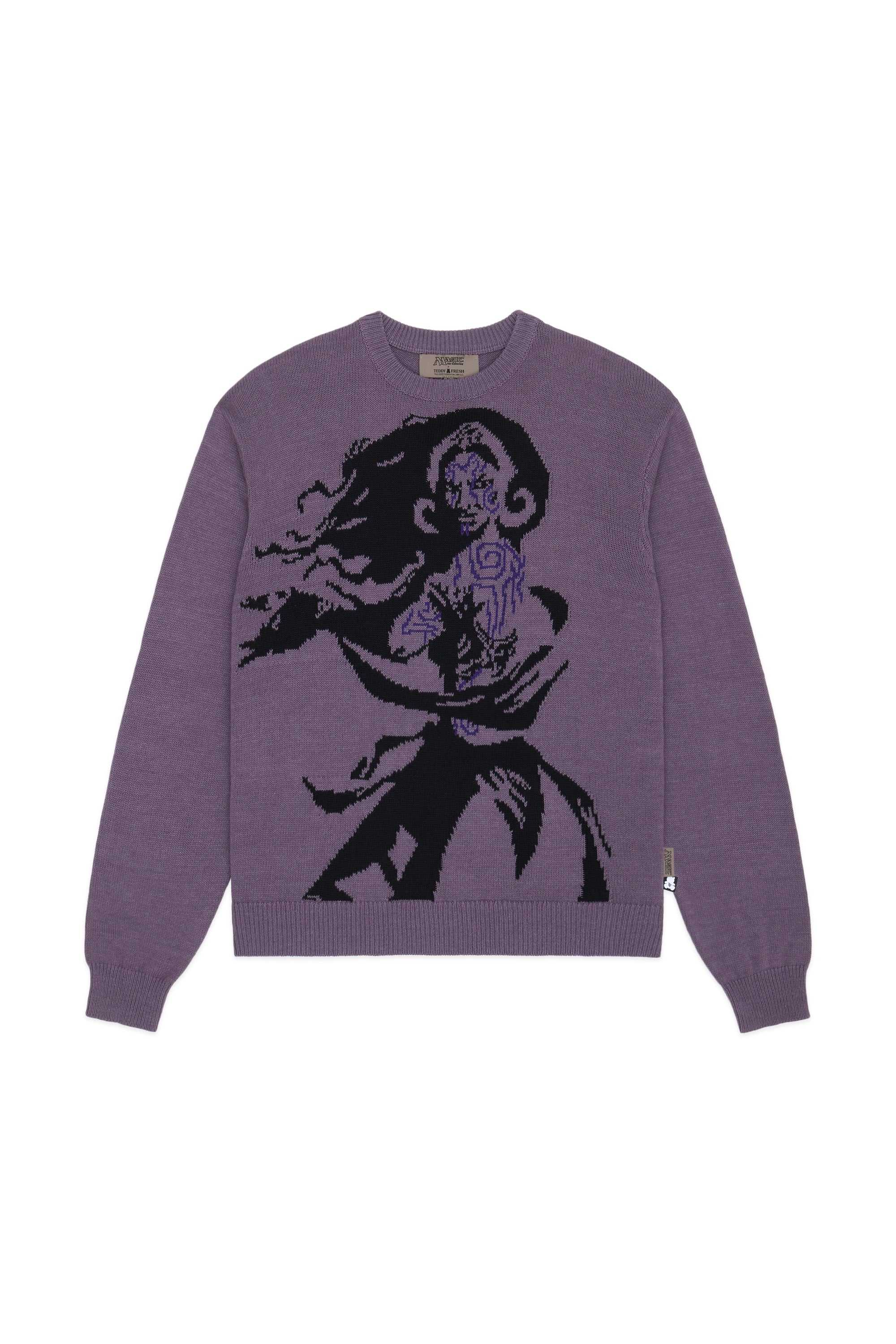 Purple Teddy Fresh TF x Magic: The Gathering Liliana Of The Dark Realms Sweater | USJMCP867