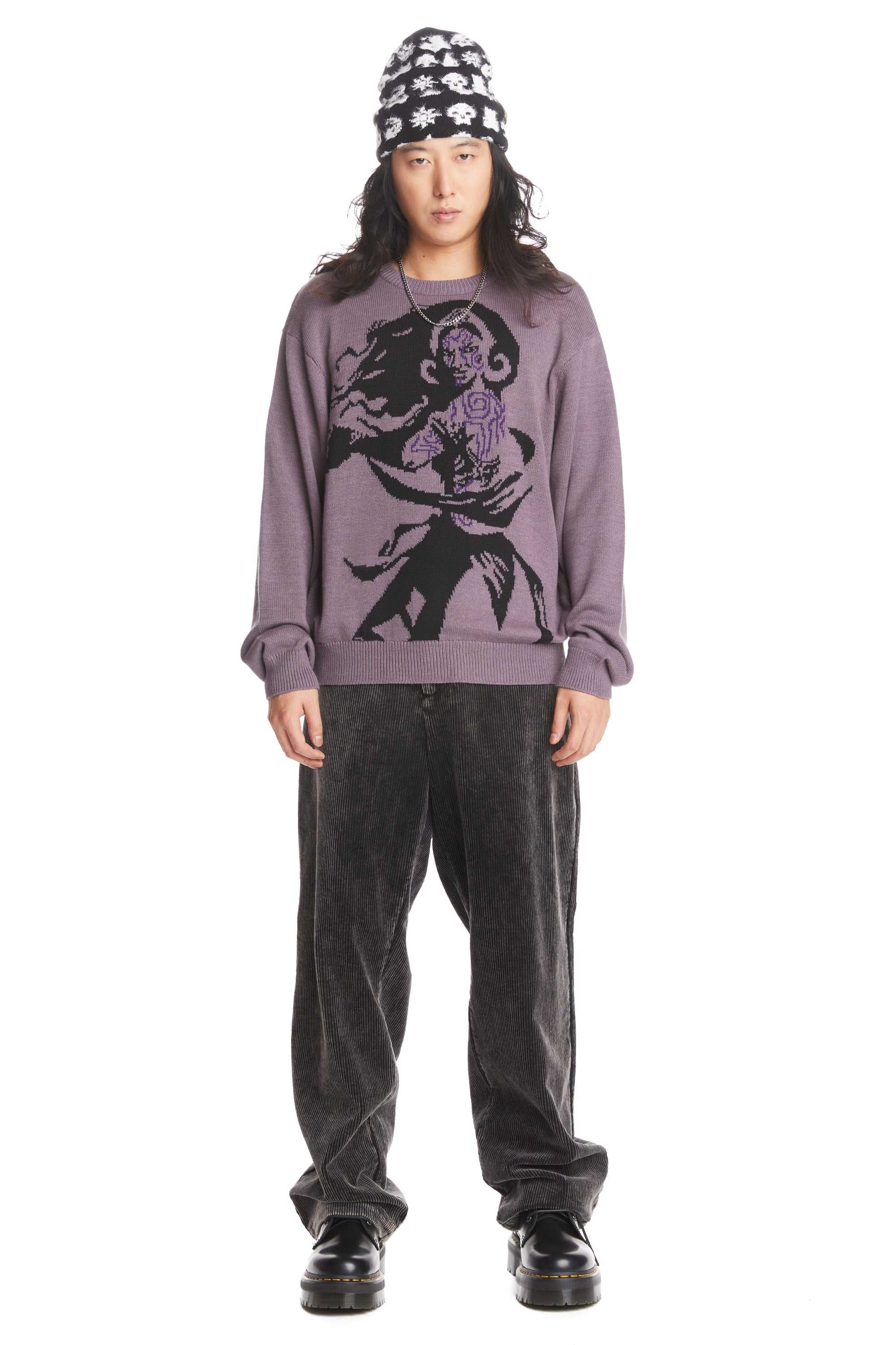 Purple Teddy Fresh TF x Magic: The Gathering Liliana Of The Dark Realms Sweater | USJMCP867