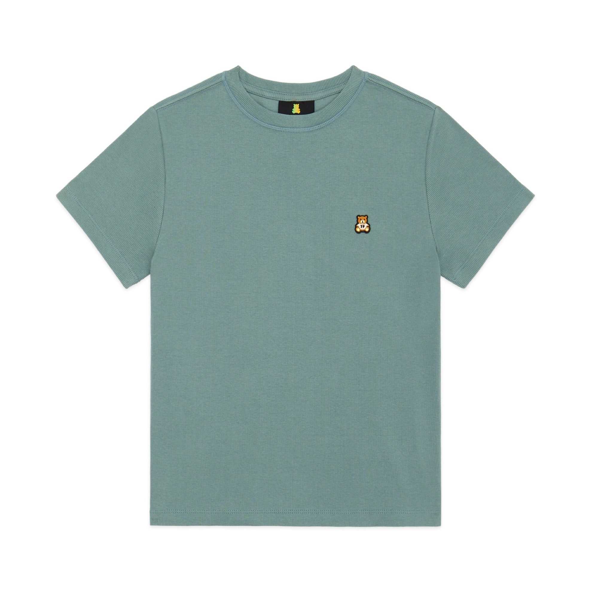 Sage Teddy Fresh Classic Rib Fitted Tee | VHECFW596