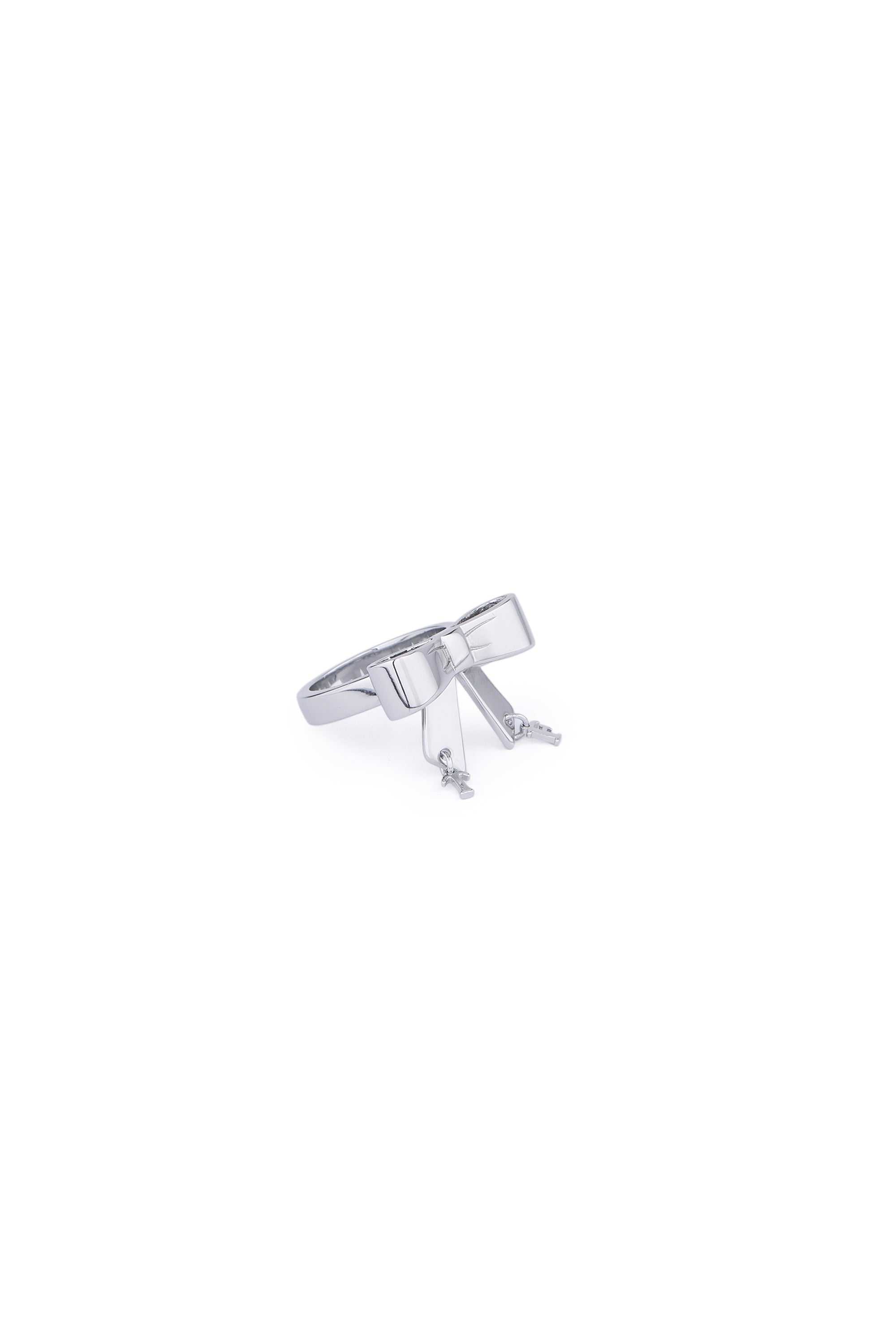 Silver Teddy Fresh Bow Ring | CWGZBA361