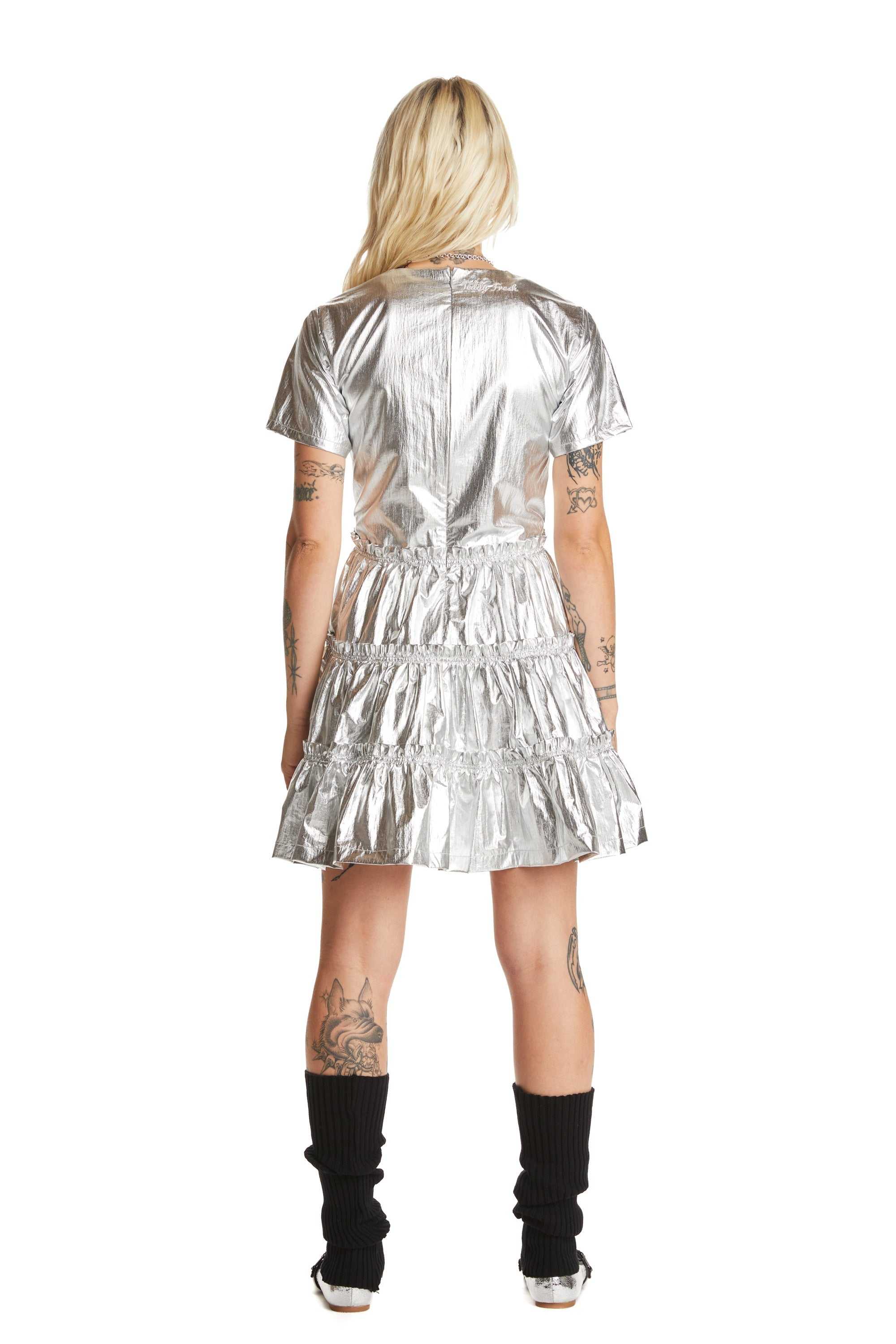 Silver Teddy Fresh Silver Linings Prom Dress | QYGXUM651