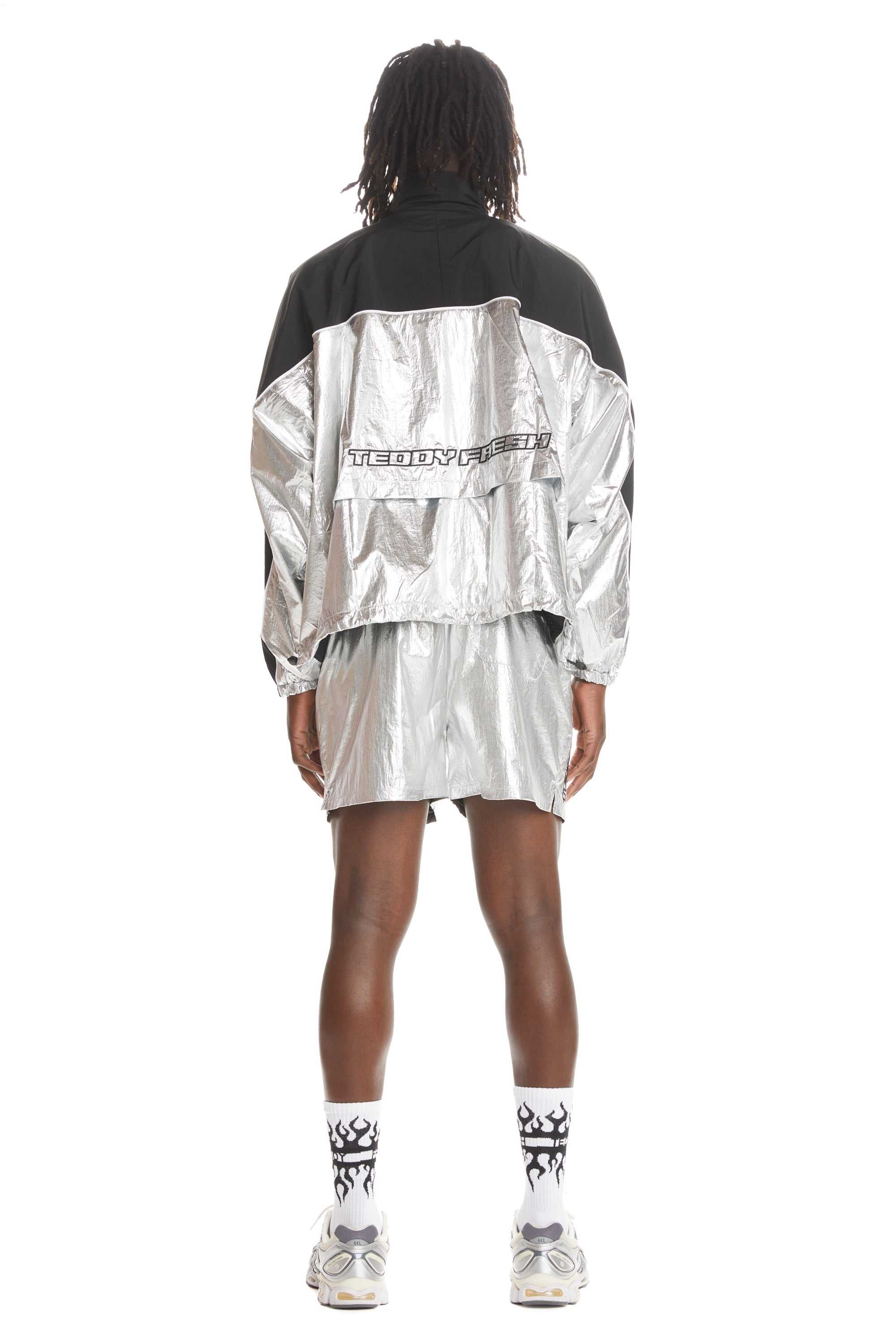 Silver Teddy Fresh Silver Panel Shorts | JNMZFG178