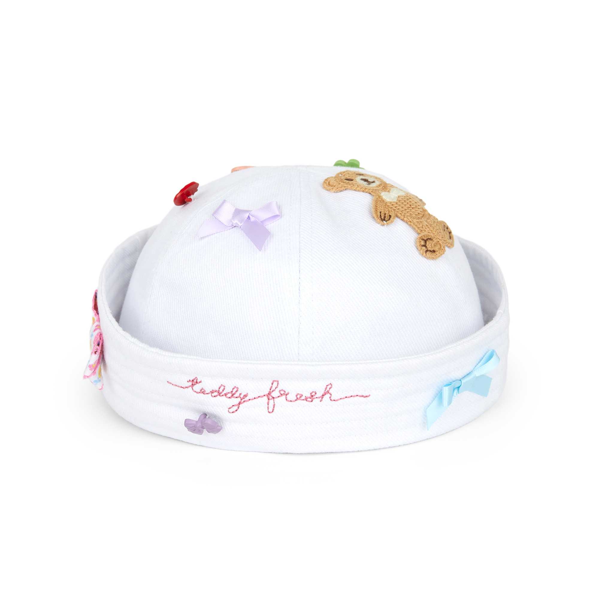 White Teddy Fresh Charms Sailor Hat | ZSDRJH716