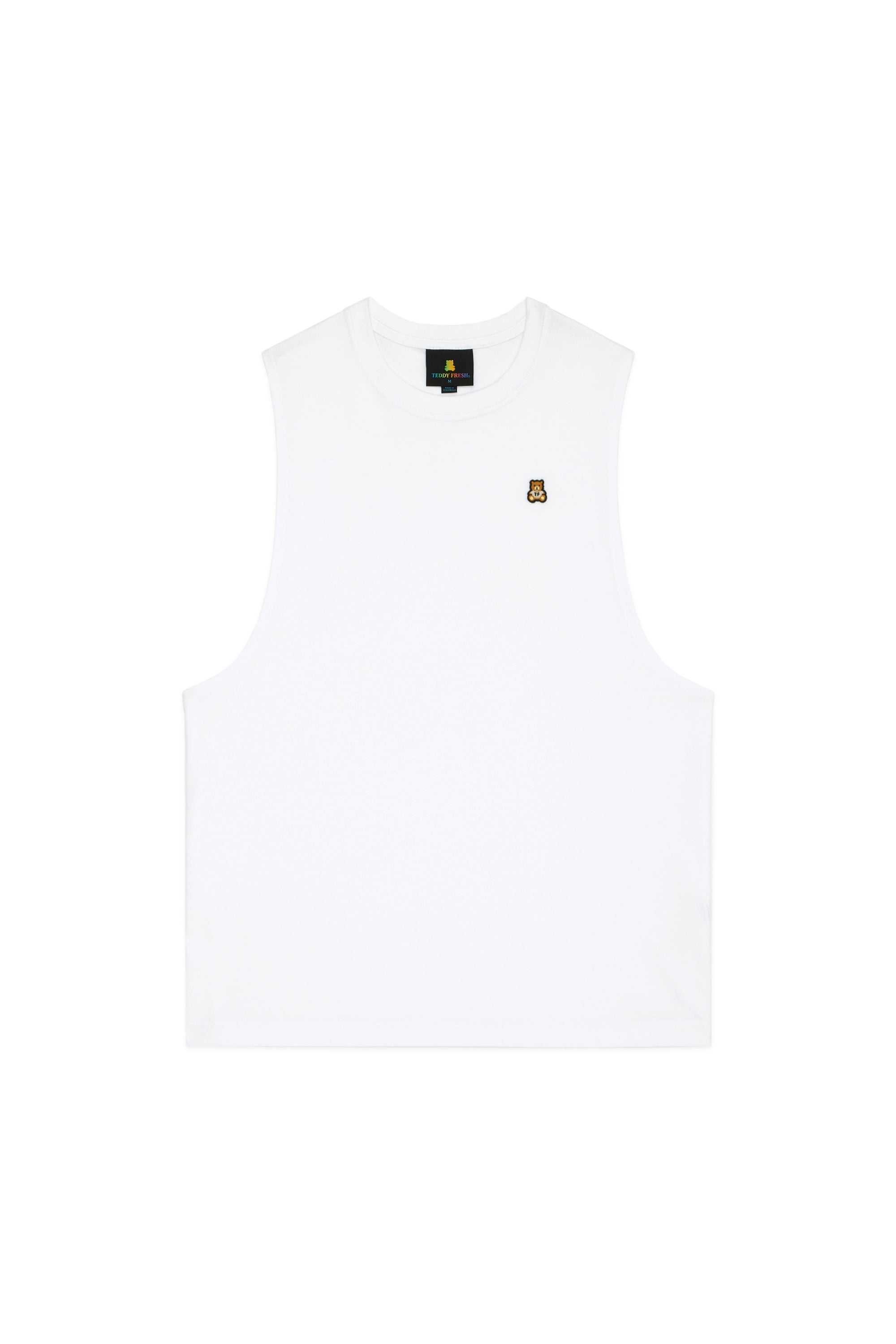 White Teddy Fresh Classic Drop Armhole Top | RWDVBC829