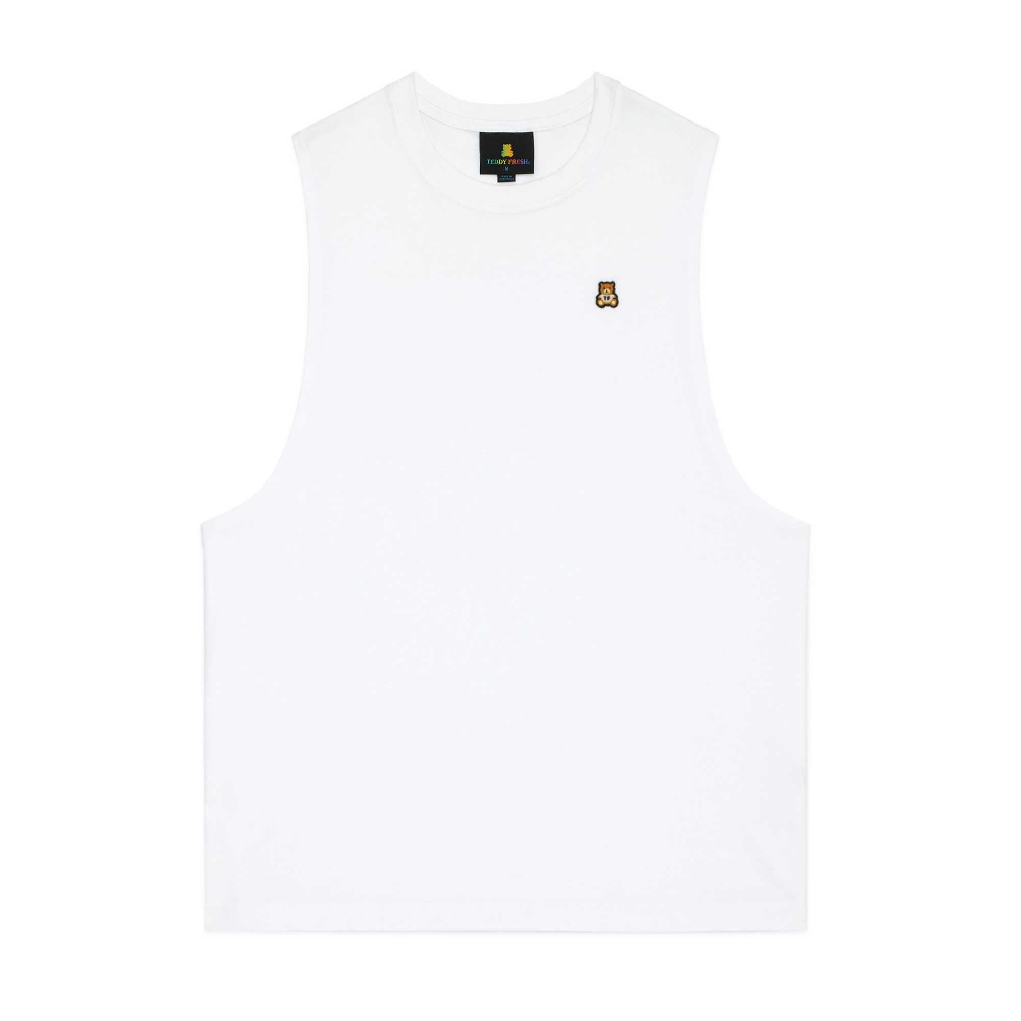 White Teddy Fresh Classic Drop Armhole Top | RWDVBC829