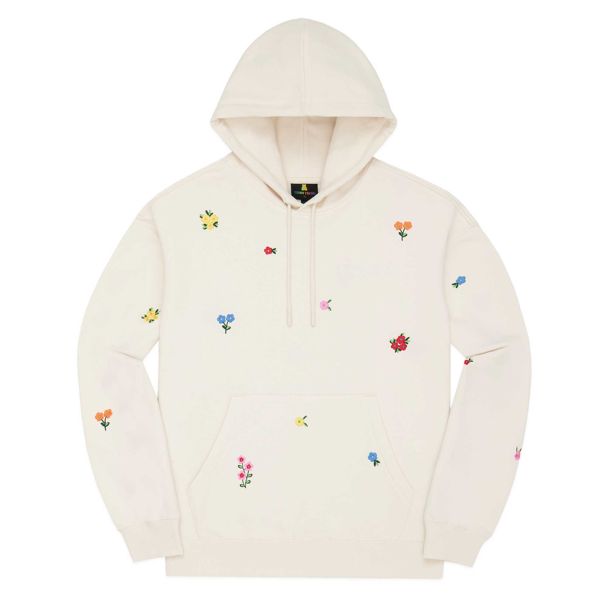 White Teddy Fresh Floral Hoodie | LABITW271