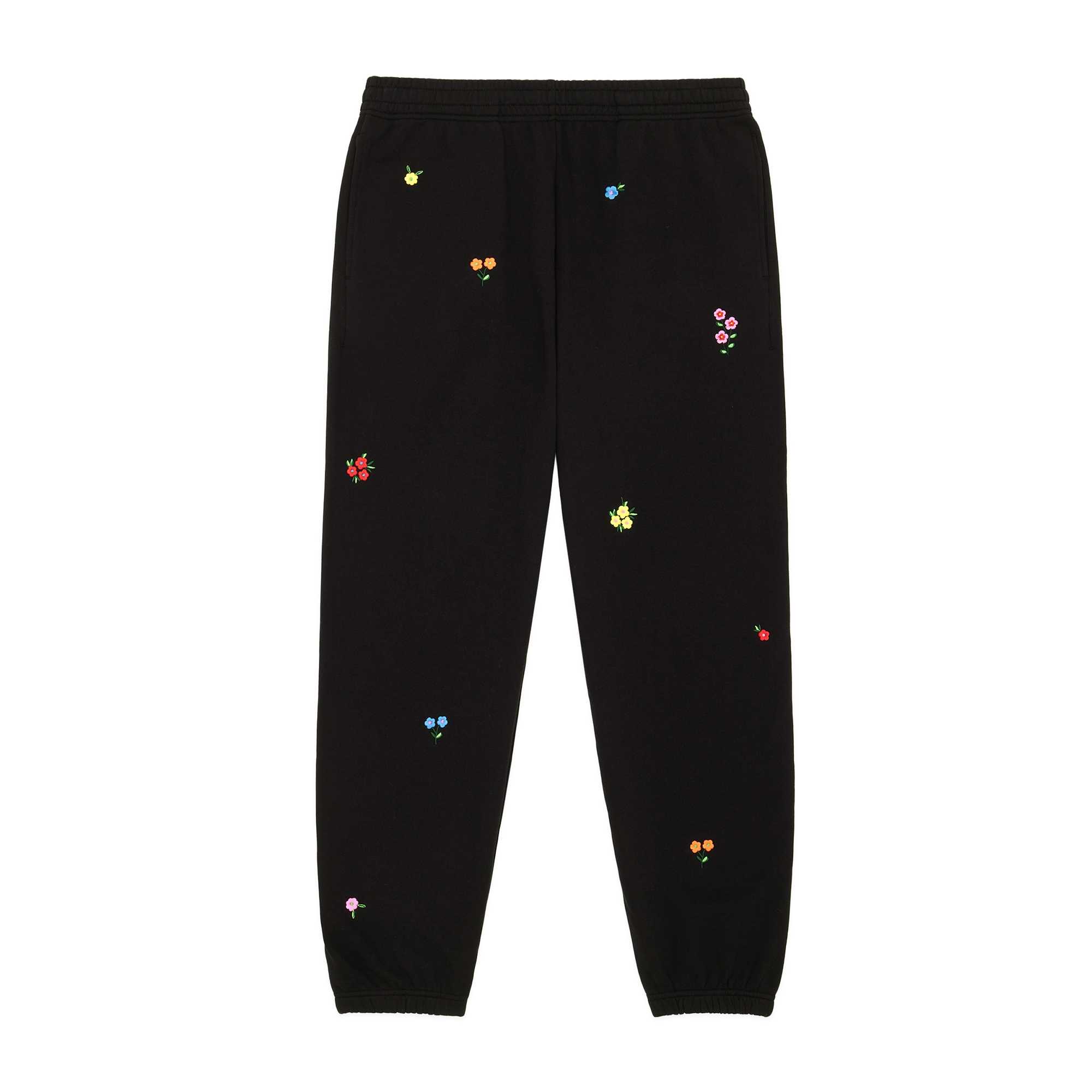 White Teddy Fresh Floral Sweatpants | BRPOXF421