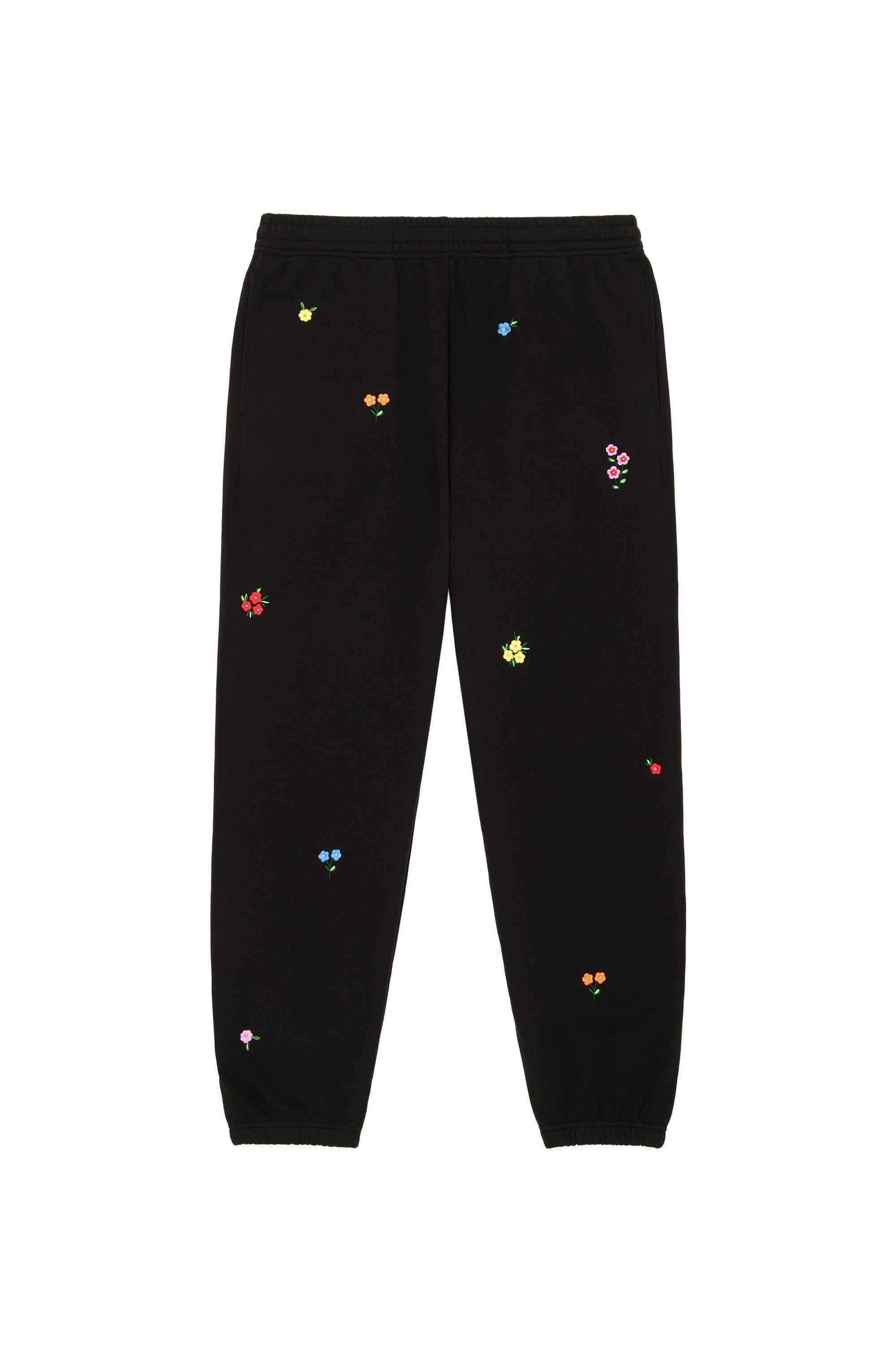 White Teddy Fresh Floral Sweatpants | BRPOXF421