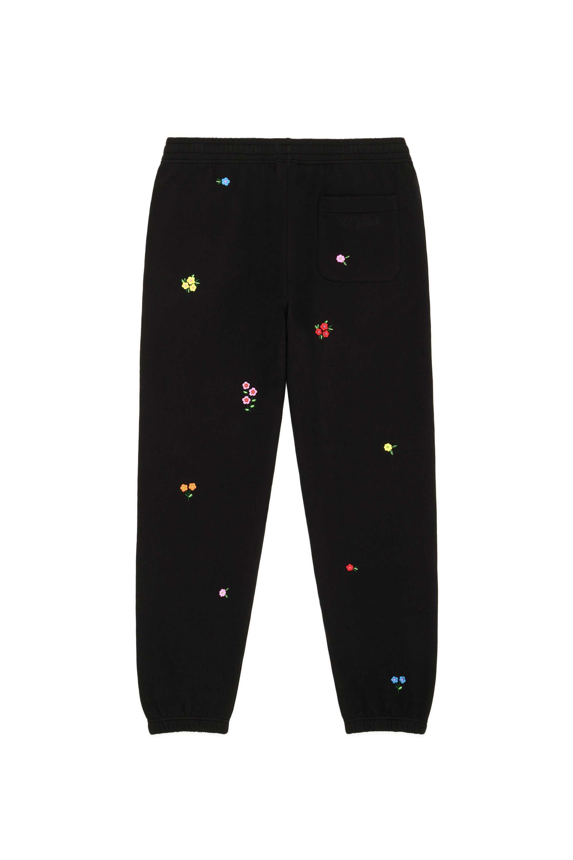 White Teddy Fresh Floral Sweatpants | BRPOXF421