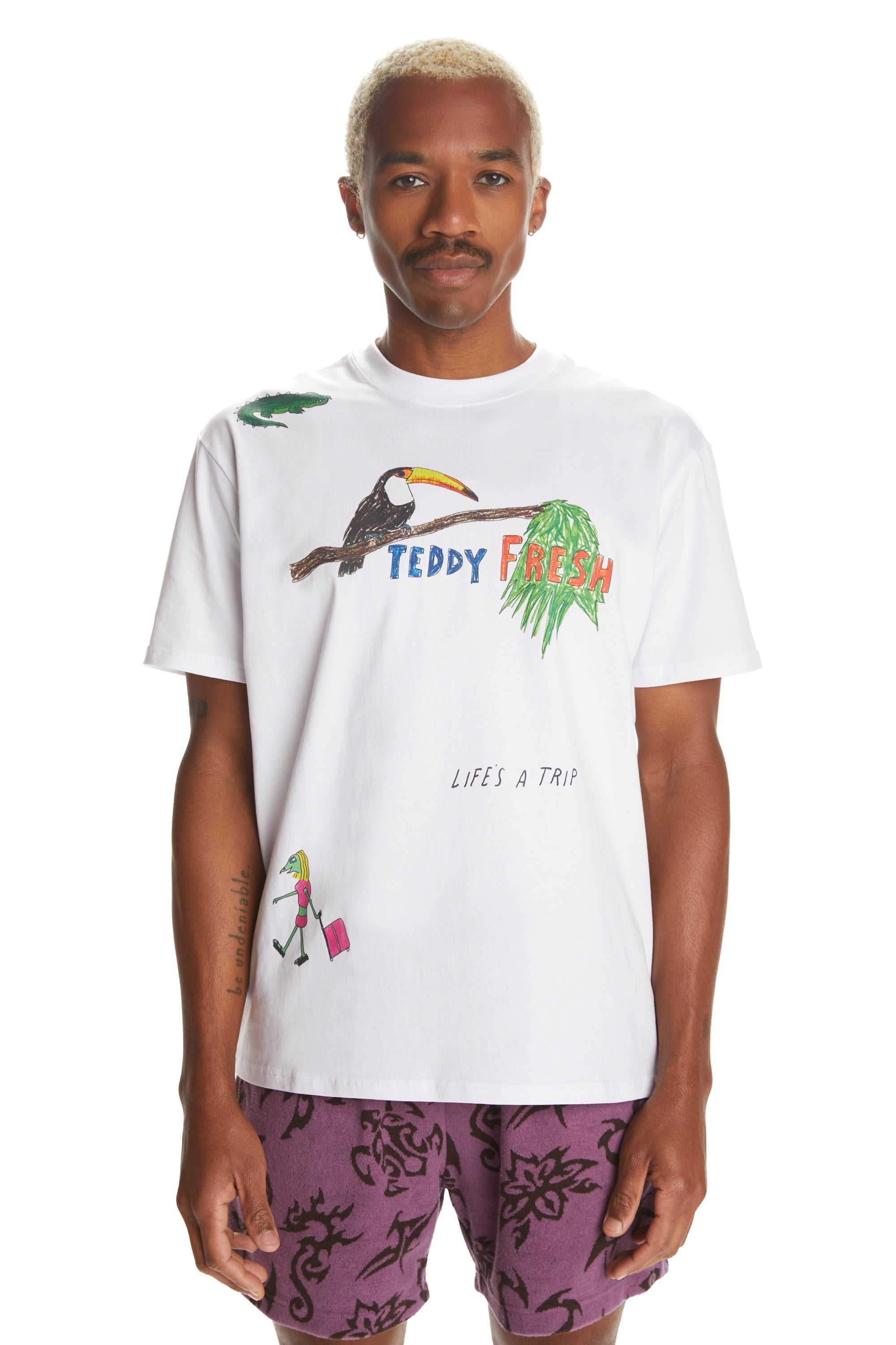 White Teddy Fresh Iguana Tee | EJFTLC412