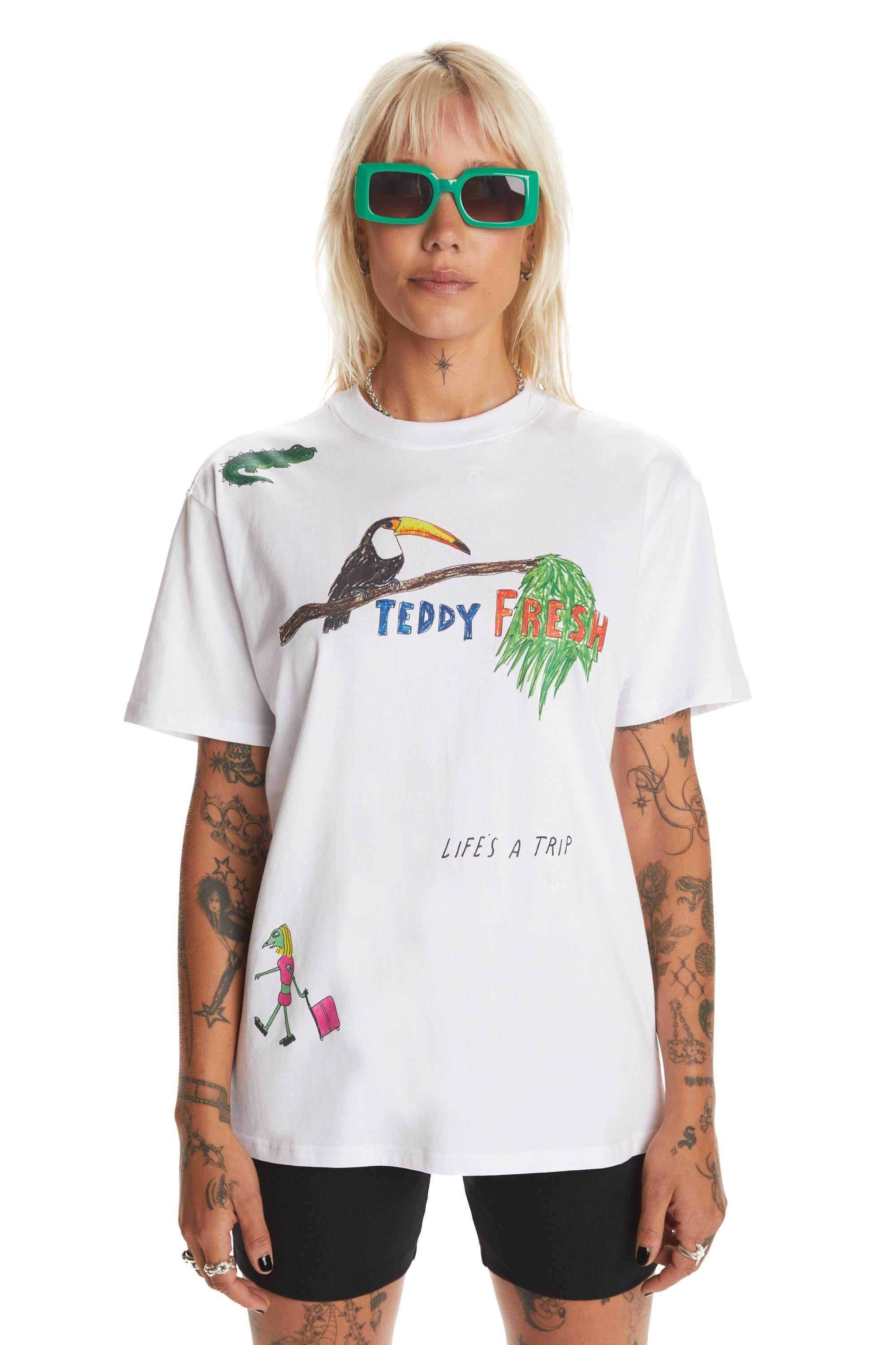 White Teddy Fresh Iguana Tee | EJFTLC412