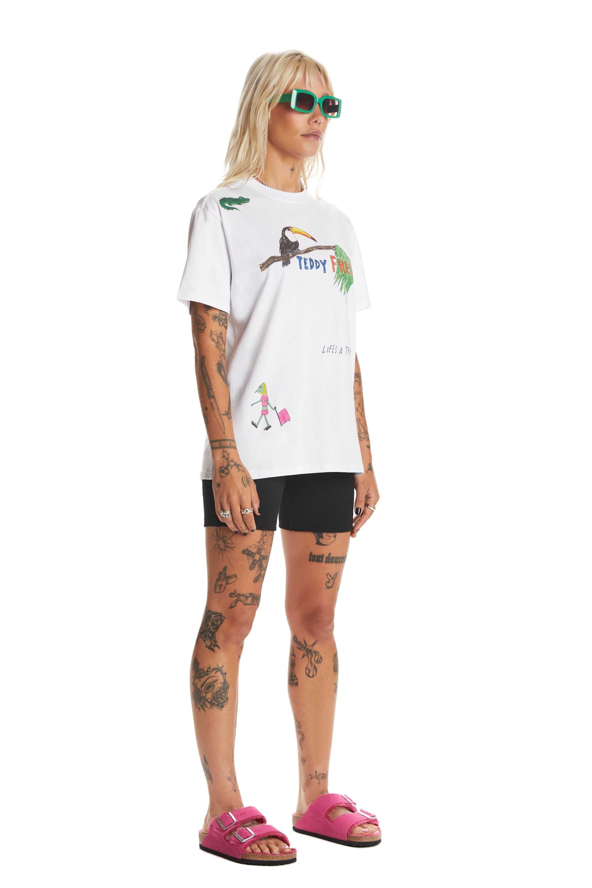 White Teddy Fresh Iguana Tee | EJFTLC412