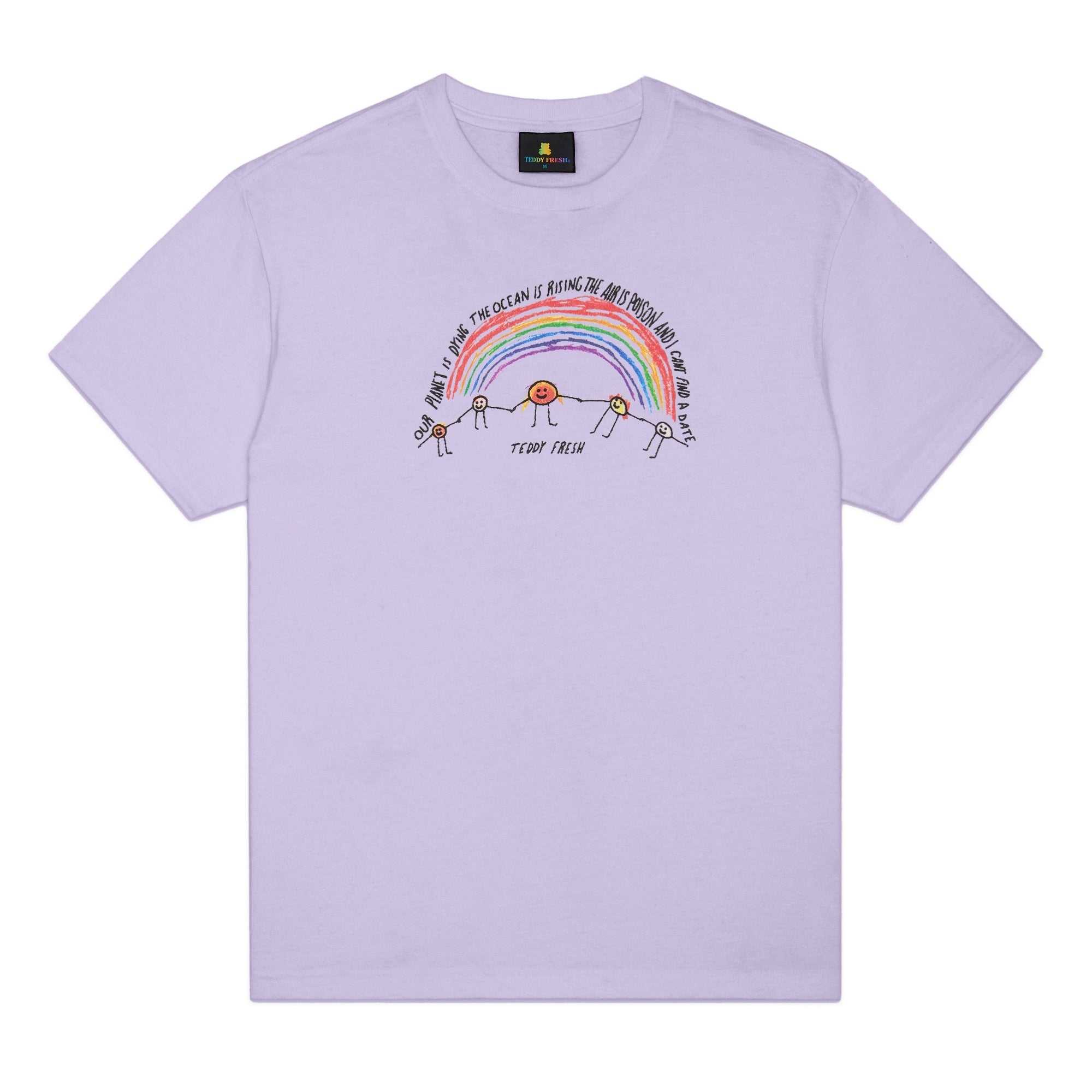 White Teddy Fresh Our Planet Is Dying Tee | JLSBEN140