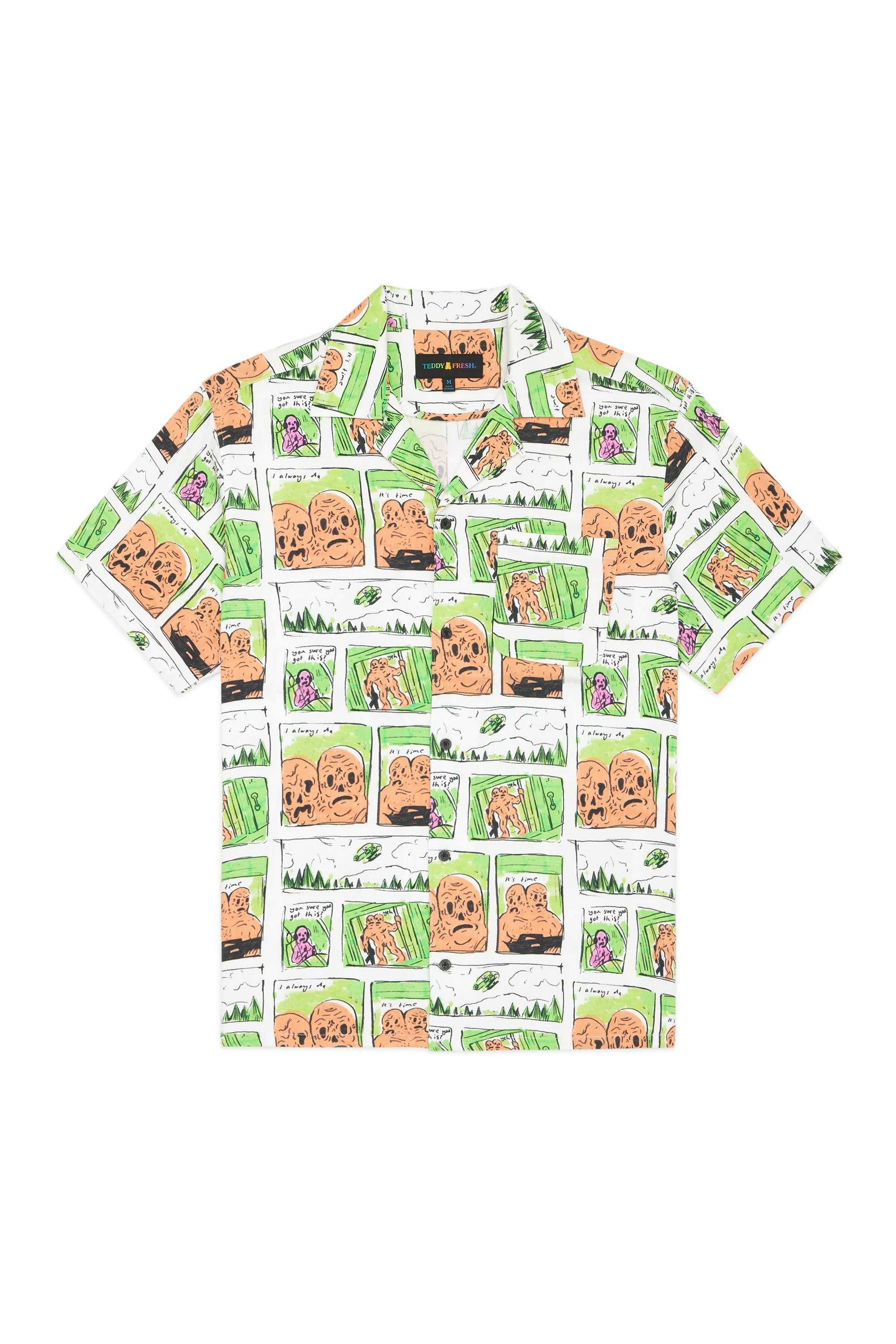 White Teddy Fresh TF x Samuel Finch Shirt | NIFMOH951