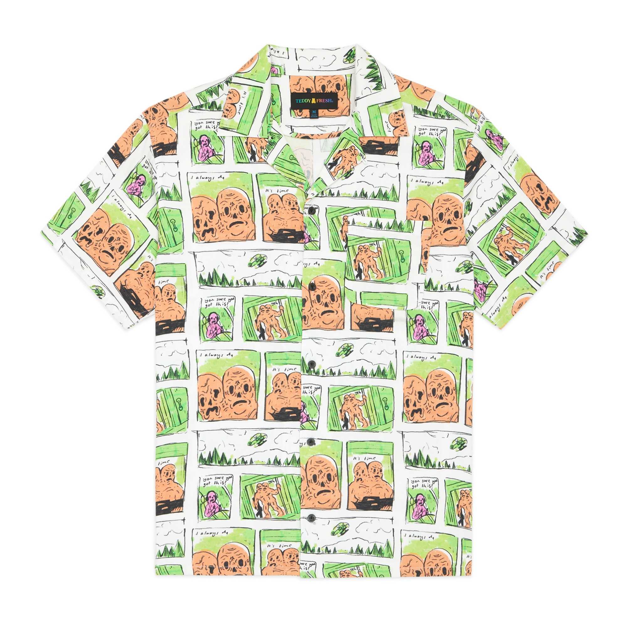 White Teddy Fresh TF x Samuel Finch Shirt | NIFMOH951