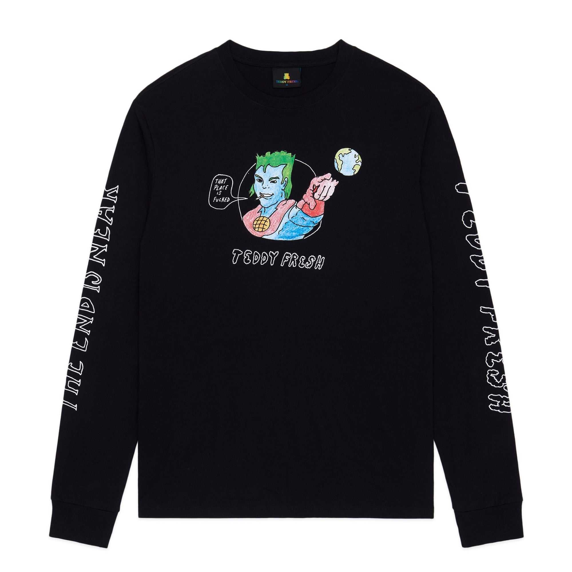 White Teddy Fresh That Place Is F***ed Tee | PKZVCY274